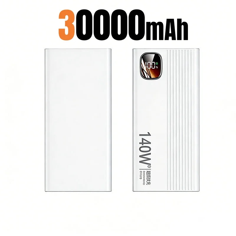 Lenovo 500000mAh 140W Power Bank Super Fast Charging Portable Powerbank External Battery Charger For Xiaomi iPhone 2026 NEW