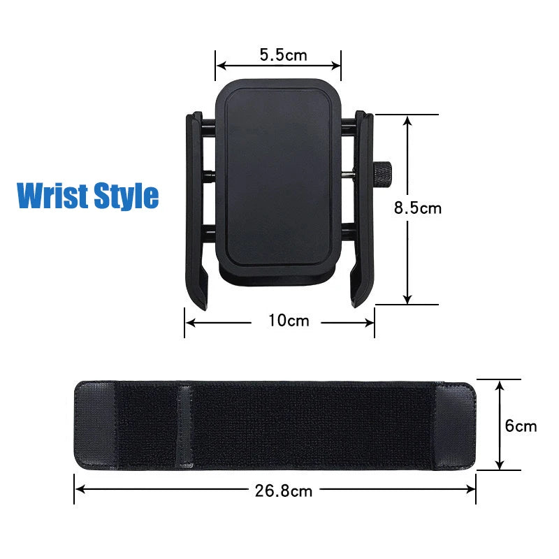 360° Wristband Phone Holder – Running & Cycling Arm Mount