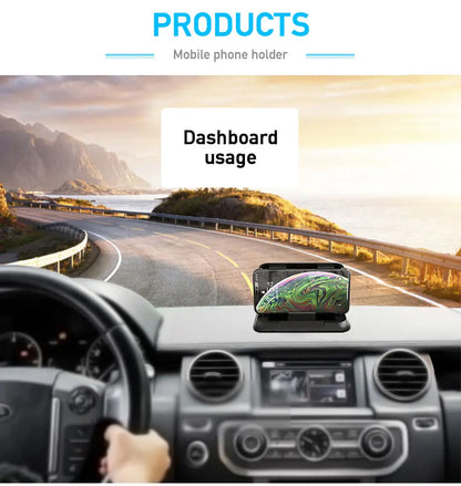 Universal Dashboard Car Phone Holder – Anti-Slip Silicone Suction Mount