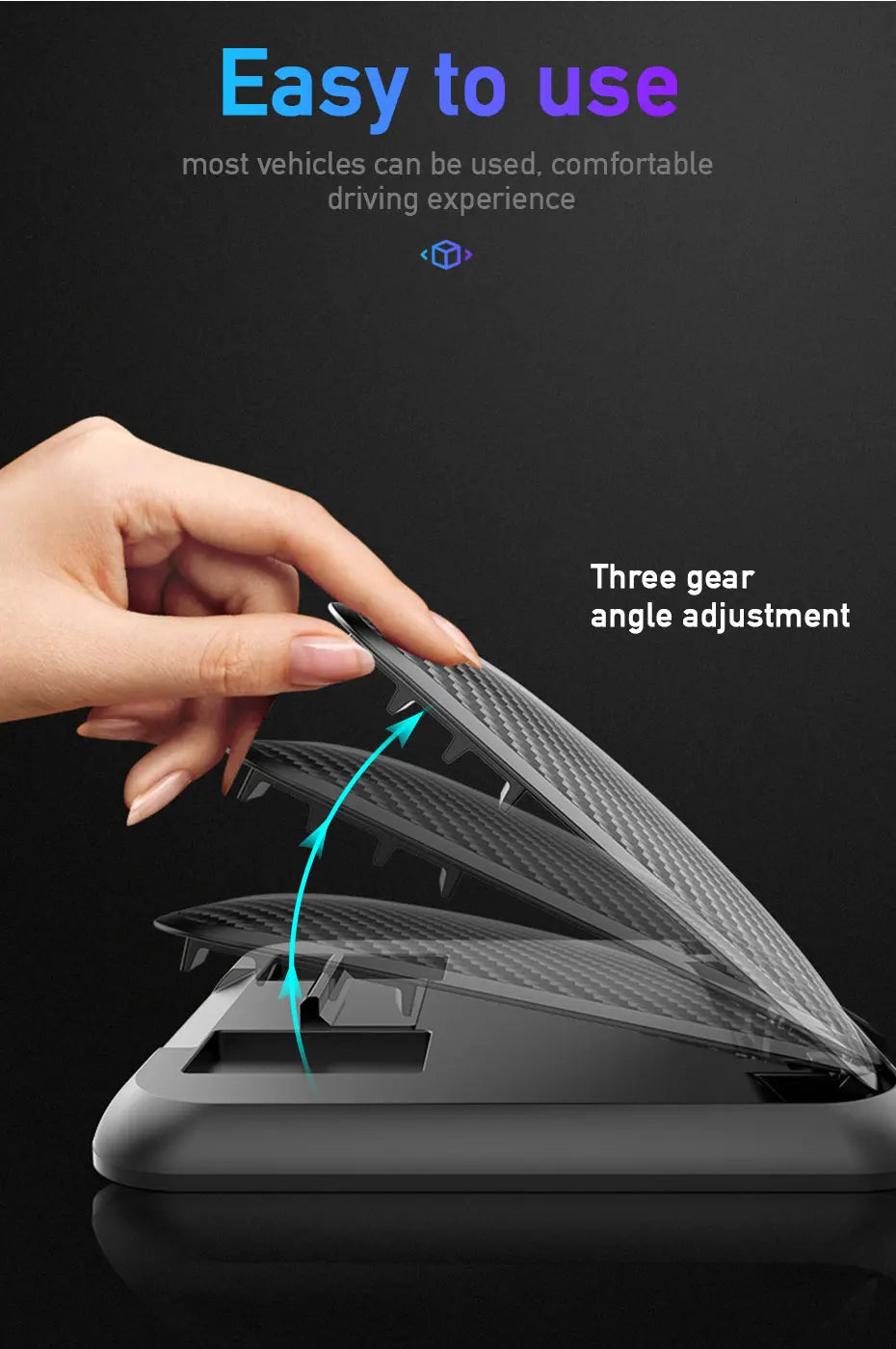 Universal Dashboard Car Phone Holder – Anti-Slip Silicone Suction Mount