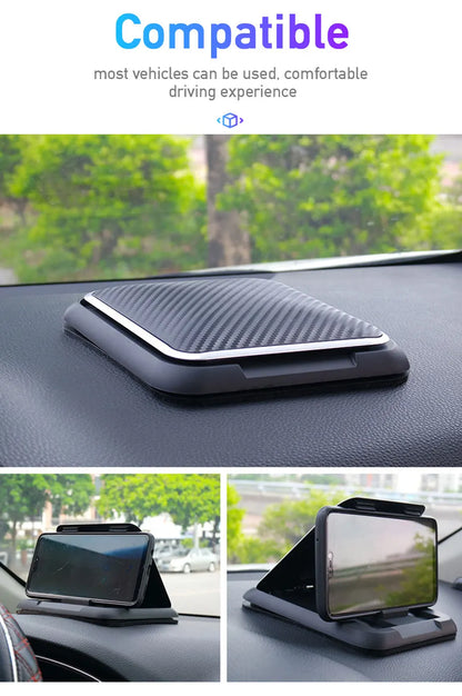 Universal Dashboard Car Phone Holder – Anti-Slip Silicone Suction Mount