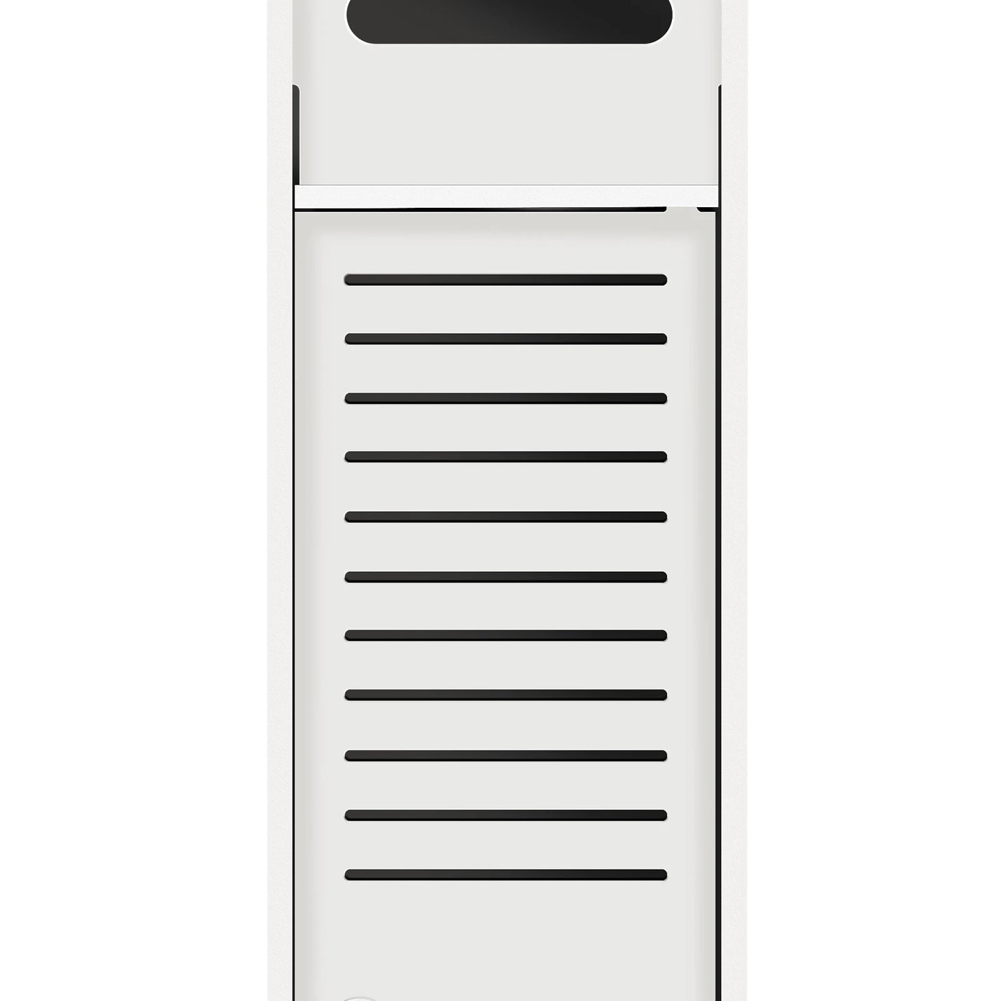Bathroom Cabinet Unit with Door and Toilet Paper Holder, PVC Material, Slim, Floor Standing, Easy to Assemble, 80x15x17cm