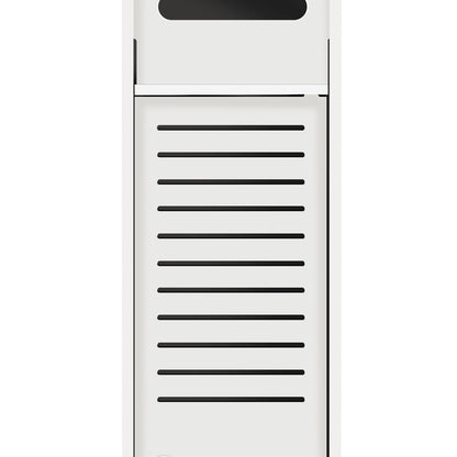 Bathroom Cabinet Unit with Door and Toilet Paper Holder, PVC Material, Slim, Floor Standing, Easy to Assemble, 80x15x17cm