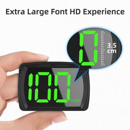 Car HUD GPS Speedometer – Universal Plug & Play Head-Up Display