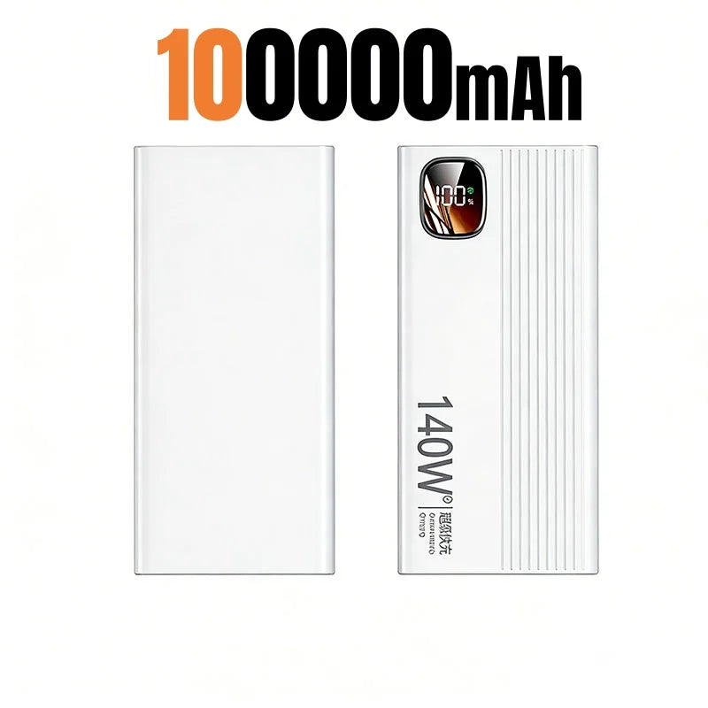Lenovo 500000mAh 140W Power Bank Super Fast Charging Portable Powerbank External Battery Charger For Xiaomi iPhone 2026 NEW