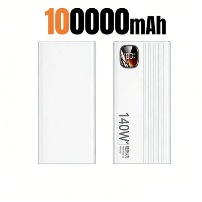 Lenovo 500000mAh 140W Power Bank Super Fast Charging Portable Powerbank External Battery Charger For Xiaomi iPhone 2026 NEW