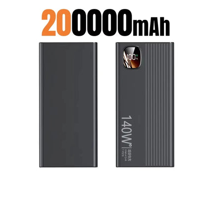 Lenovo 500000mAh 140W Power Bank Super Fast Charging Portable Powerbank External Battery Charger For Xiaomi iPhone 2026 NEW