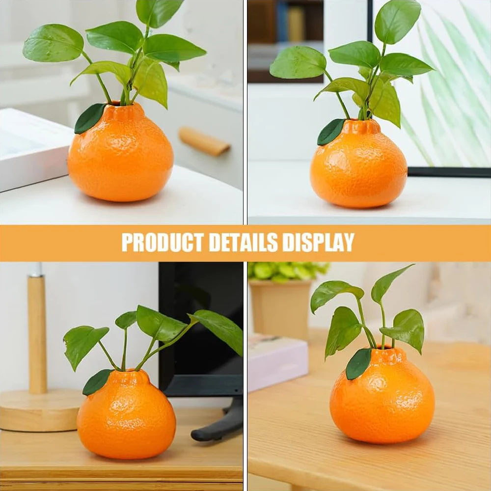 Ceramic Orange Fruit Bud Vase – Decorative Tabletop Centrepiece