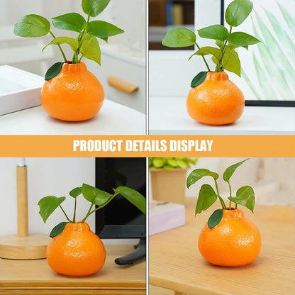 Ceramic Orange Fruit Bud Vase – Decorative Tabletop Centrepiece