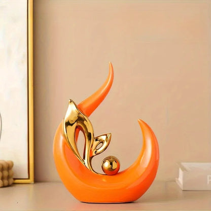 Nordic Ceramic Sculpture – Luxury Living Room & Office Décor