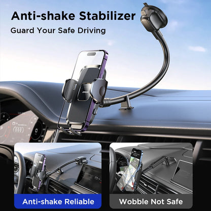 Joyroom 360° Car Phone Holder Mount – Dashboard, Air Vent & Curved Rod (JR-ZS259)