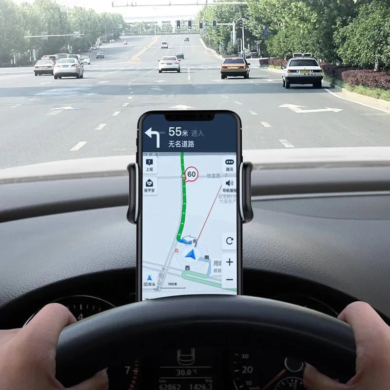 360° Rotatable Car Phone Holder – Dashboard & Desk Clip Mount