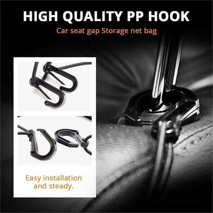 Car Seat Gap Storage Net Bag – Elastic Mesh Organiser & Pet Barrier
