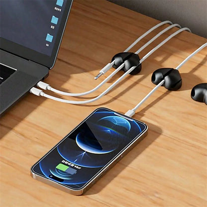 Heart-Shaped Cable Winder & Clip – Cord Organiser (2/4 Pack)