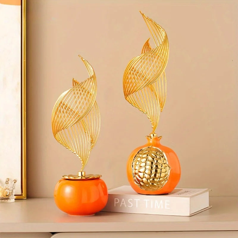 Nordic Ceramic Sculpture – Luxury Living Room & Office Décor