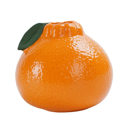 Ceramic Orange Fruit Bud Vase – Decorative Tabletop Centrepiece