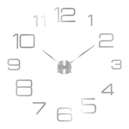 Large 3D Luminous Acrylic Wall Clock – DIY European Style
