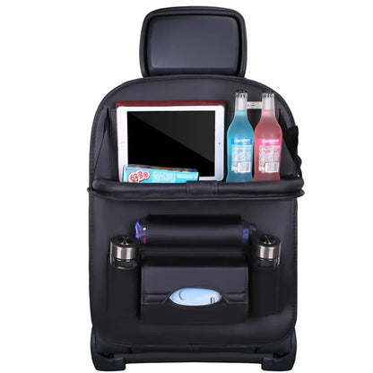 Car Seat Back Organiser with Foldable Tray
