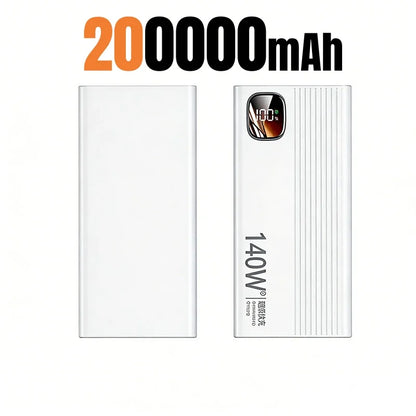 Lenovo 500000mAh 140W Power Bank Super Fast Charging Portable Powerbank External Battery Charger For Xiaomi iPhone 2026 NEW