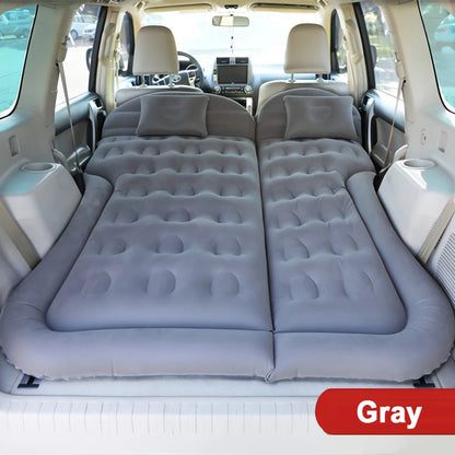 Car Inflatable Travel Mattress Bed – Back Seat Sleeping Mat with Pillows