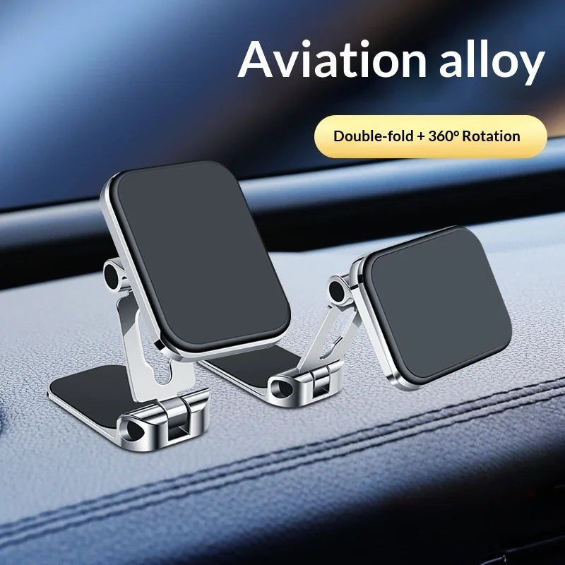 Magnetic Car Phone Holder – Foldable Air Vent & Dashboard Mount