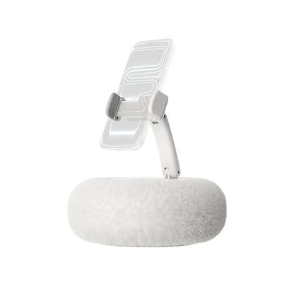 Plush Pillow Phone Stand – Foldable Lazy Holder for Car, Sofa & Bed