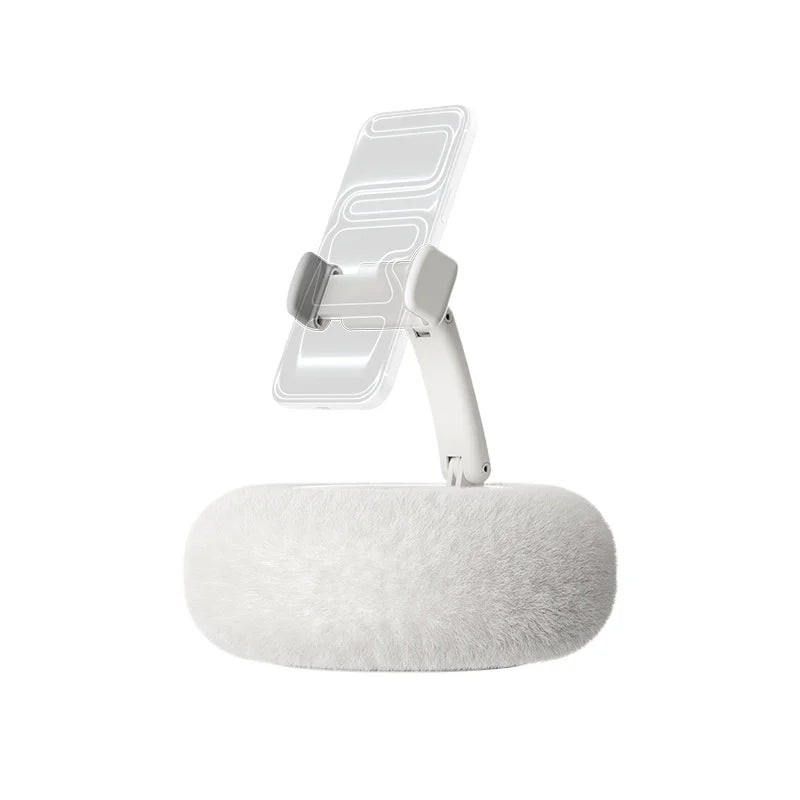 Plush Pillow Phone Stand Foldable Rotatable Car Sofa Bed Lazy Holder for Mobile Tablet
