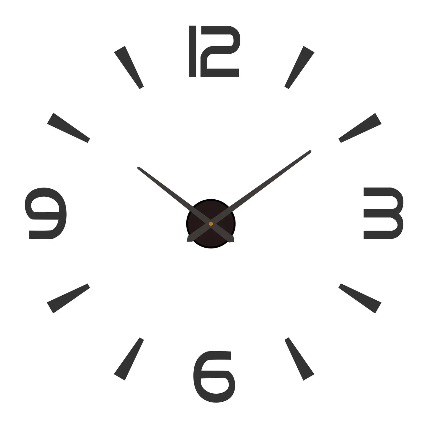Large 3D Luminous Acrylic Wall Clock – DIY European Style
