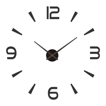 Large 3D Luminous Acrylic Wall Clock – DIY European Style