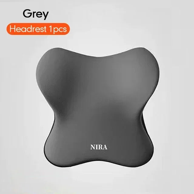 Memory Foam Car Headrest & Lumbar Pillow
