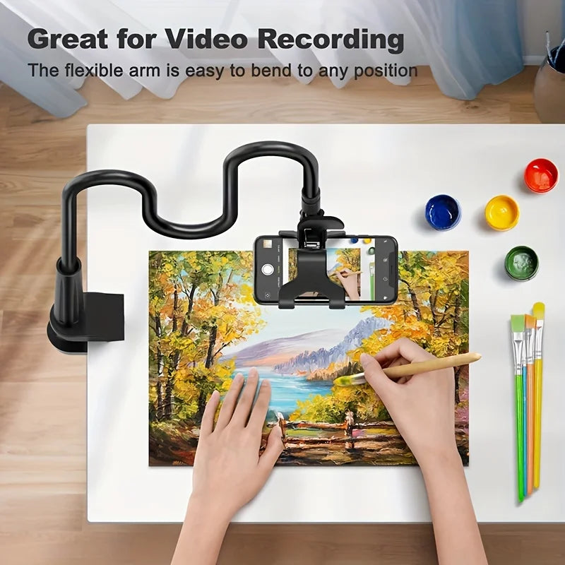 Flexible Gooseneck Phone Holder – Bed & Desk Clamp Stand