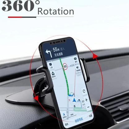 360° Rotatable Car Phone Holder – Dashboard & Desk Clip Mount