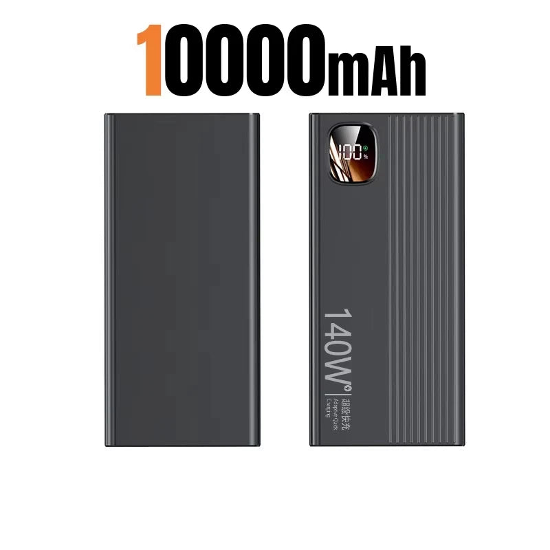 Lenovo 500000mAh 140W Power Bank Super Fast Charging Portable Powerbank External Battery Charger For Xiaomi iPhone 2026 NEW