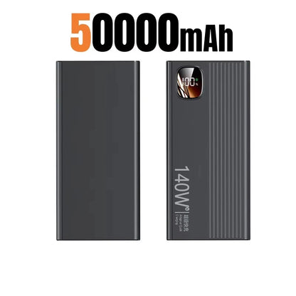 Lenovo 500000mAh 140W Power Bank Super Fast Charging Portable Powerbank External Battery Charger For Xiaomi iPhone 2026 NEW