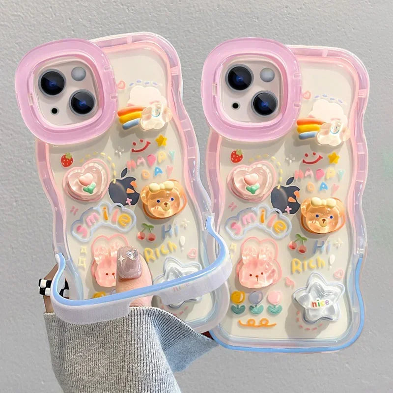 Bead Bracelet Chain Phone Holder Case For iPhones