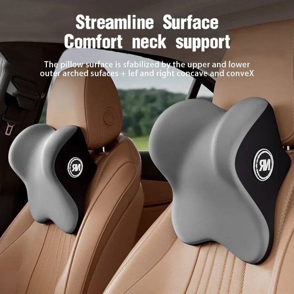 Memory Foam Car Headrest & Lumbar Pillow