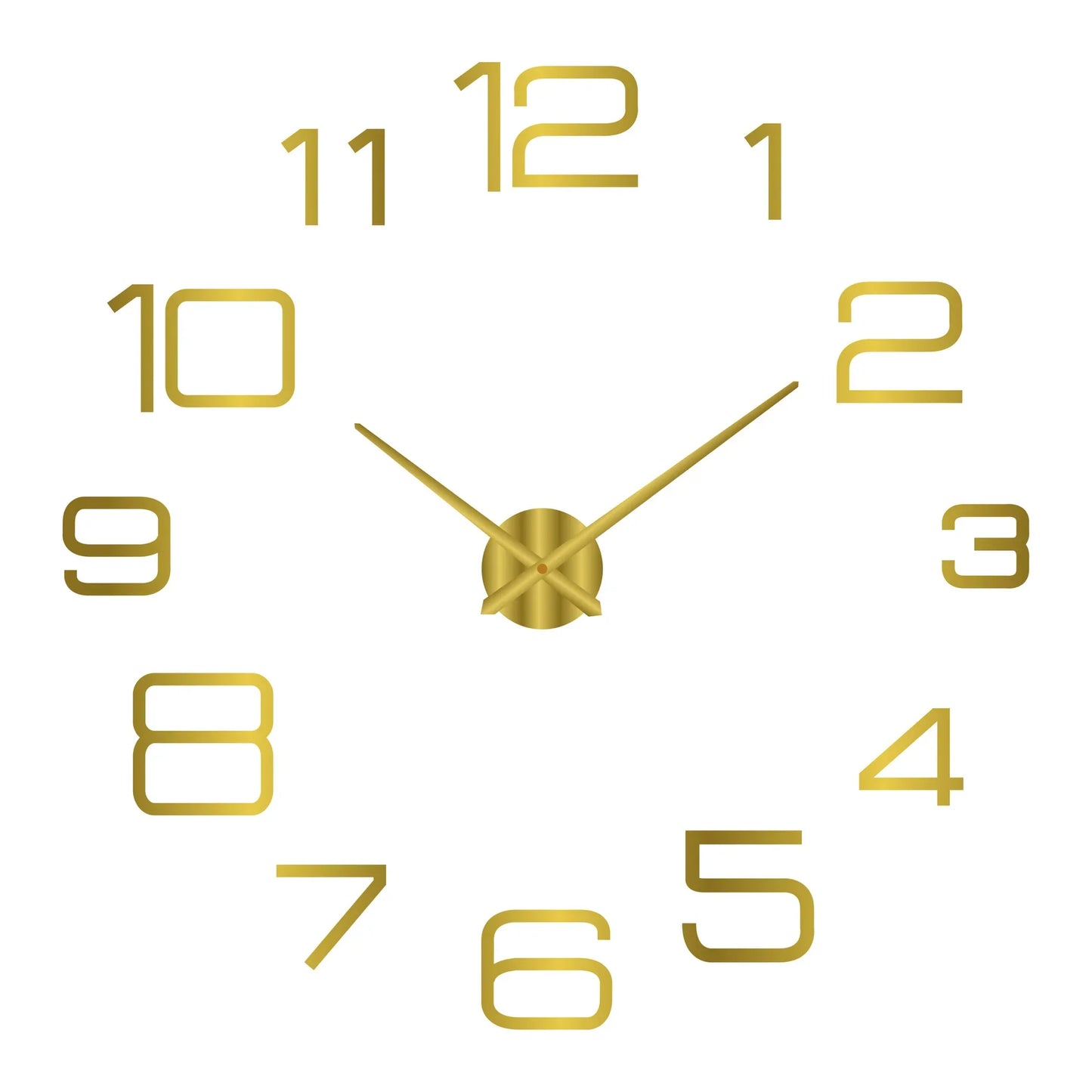 Large 3D Luminous Acrylic Wall Clock – DIY European Style