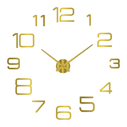 Large 3D Luminous Acrylic Wall Clock – DIY European Style
