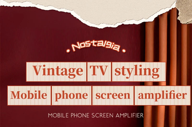Mobile Phone Screen Magnifier Holder Enlarged Expand Stand Phone Holder HD Video Amplifier Eyes Protection Retro TV Box