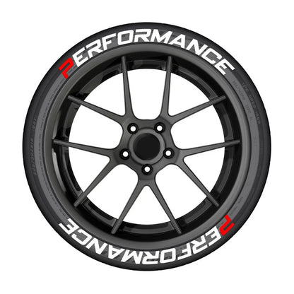 3D Car Tyre Letter Stickers – Universal Wheel Rim Decals (8-Piece Set)