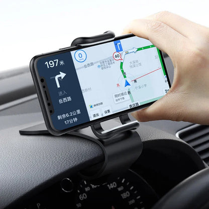 360° Rotatable Car Phone Holder – Dashboard & Desk Clip Mount