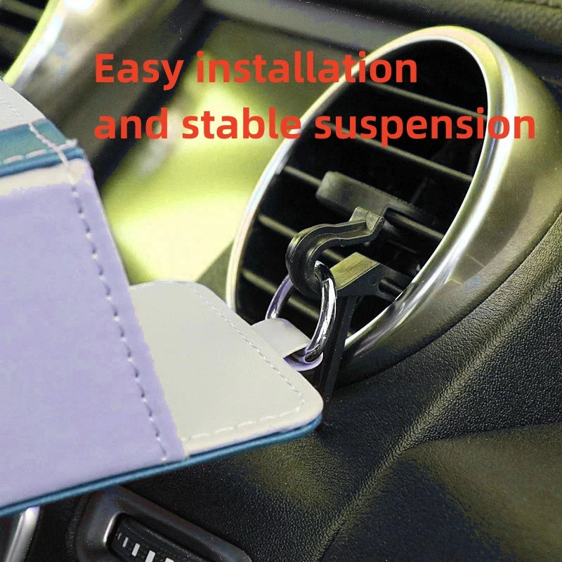 Car Air Vent Storage Bag – Leather Organiser