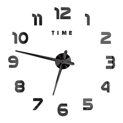 Large 3D Luminous Acrylic Wall Clock – DIY European Style
