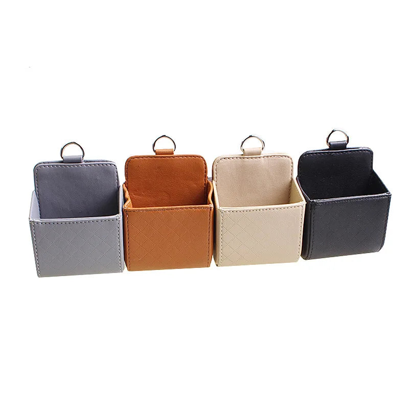 Car Air Vent Storage Bag – Leather Organiser
