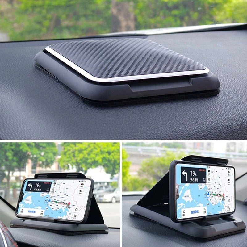 Universal Dashboard Car Phone Holder – Anti-Slip Silicone Suction Mount