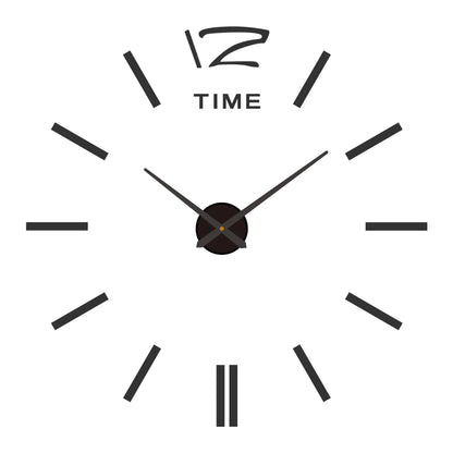 Large 3D Luminous Acrylic Wall Clock – DIY European Style