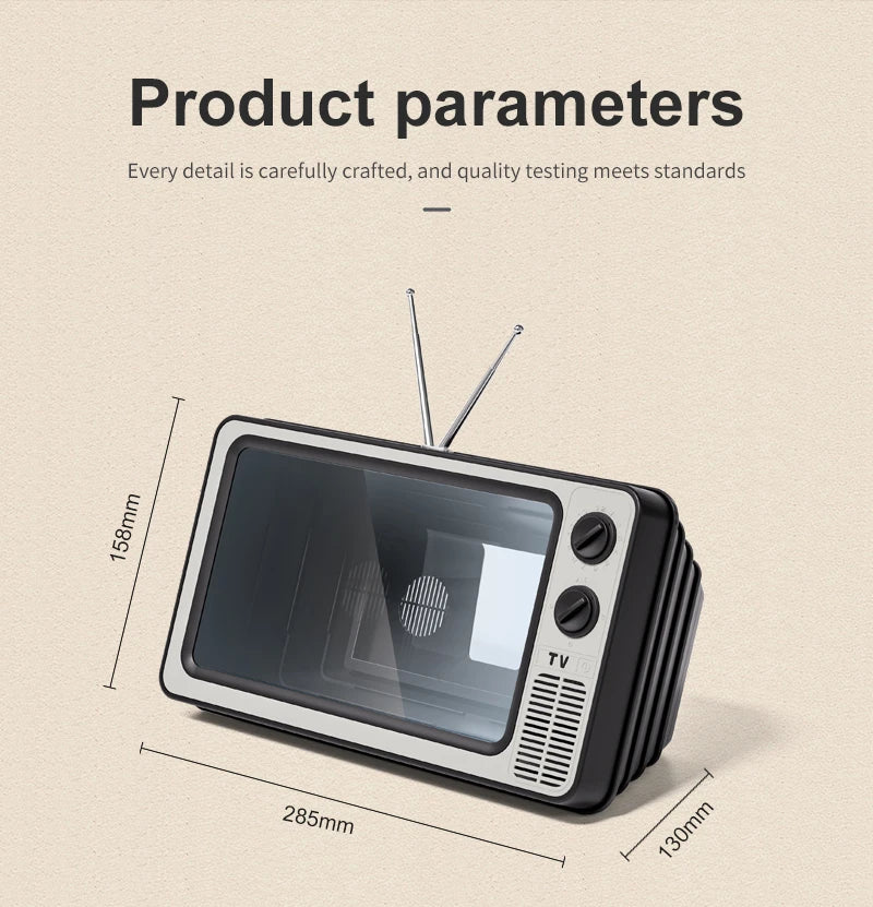 Mobile Phone Screen Magnifier Holder Enlarged Expand Stand Phone Holder HD Video Amplifier Eyes Protection Retro TV Box