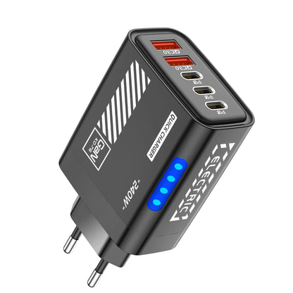 5 Port GaN USB C Charger 240W PD Fast Charger Phone Adapter Wall Charger For iPhone Samsung Xiaomi Huawei Fast Charging Plug