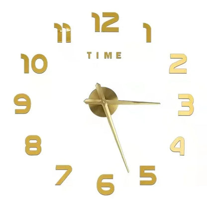 Large 3D Luminous Acrylic Wall Clock – DIY European Style