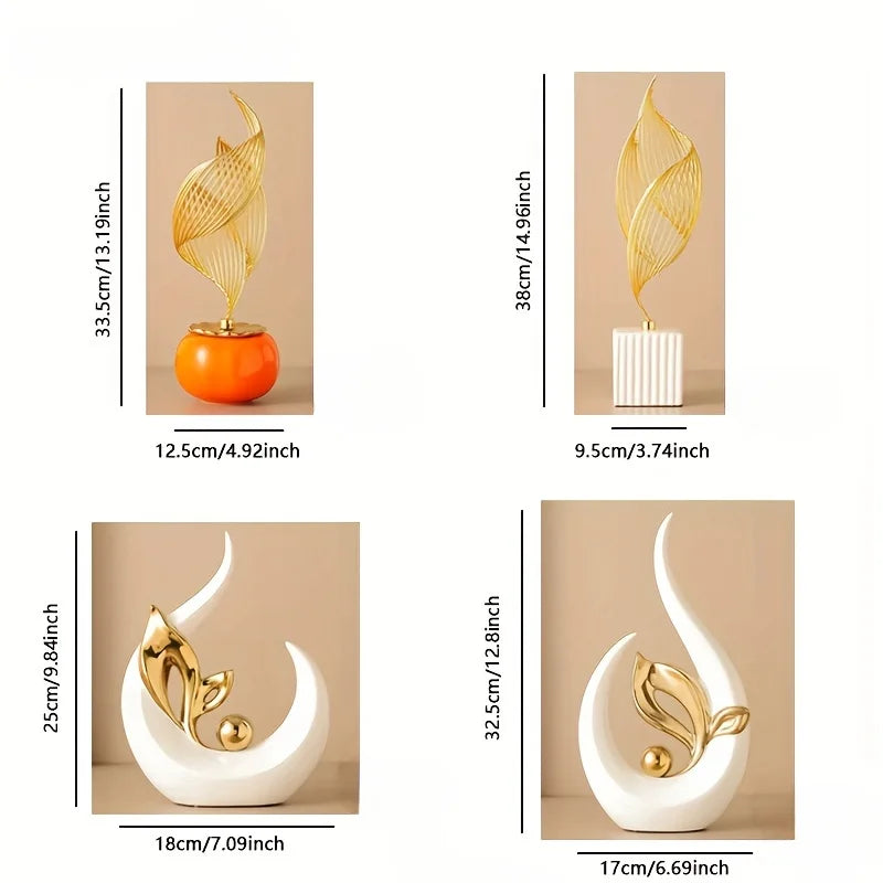 Nordic Ceramic Sculpture – Luxury Living Room & Office Décor